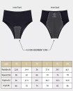 High Waist Seamless Period Menstruation XS-2XL underwear BLACK